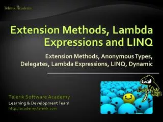 Extension Methods, Lambda Expressions and LINQ