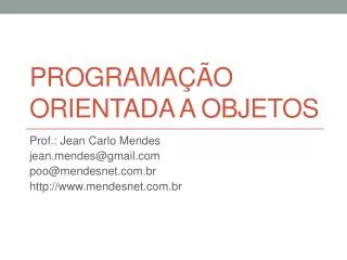 programa o orientada a objetos
