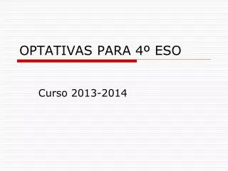 optativas para 4 eso