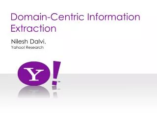 Domain-Centric Information Extraction