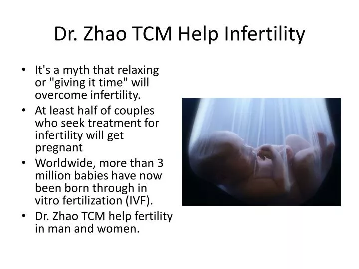 dr zhao tcm help infertility