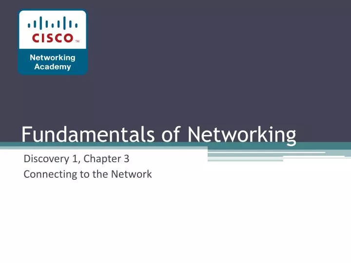 fundamentals of networking