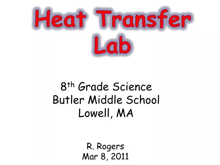 heat transfer lab