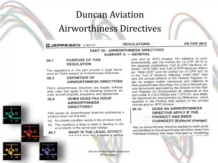duncan aviation airworthiness directives