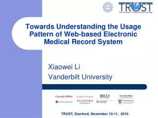 Towards Understanding the Usage Pattern of Web-based Electronic Medical Record System