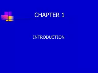 CHAPTER 1