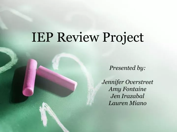iep review project