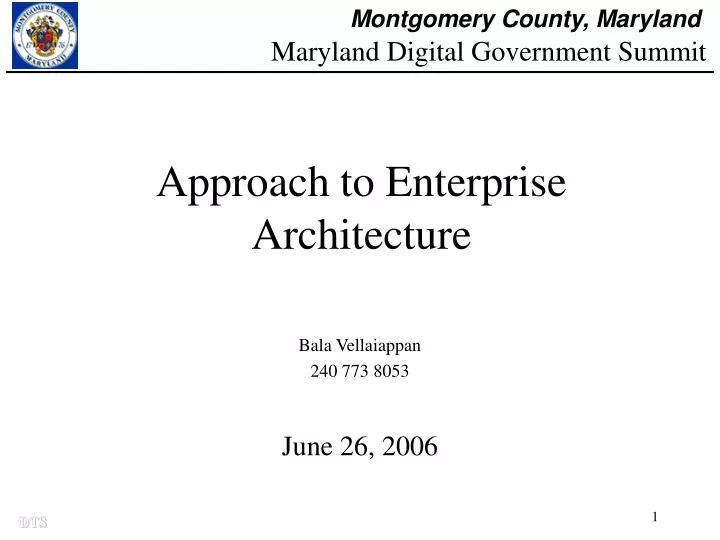 approach to enterprise architecture