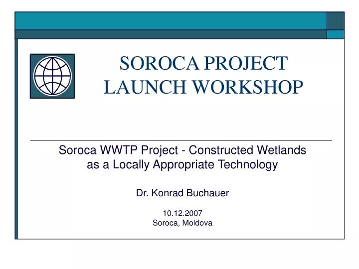 soroca project launch workshop