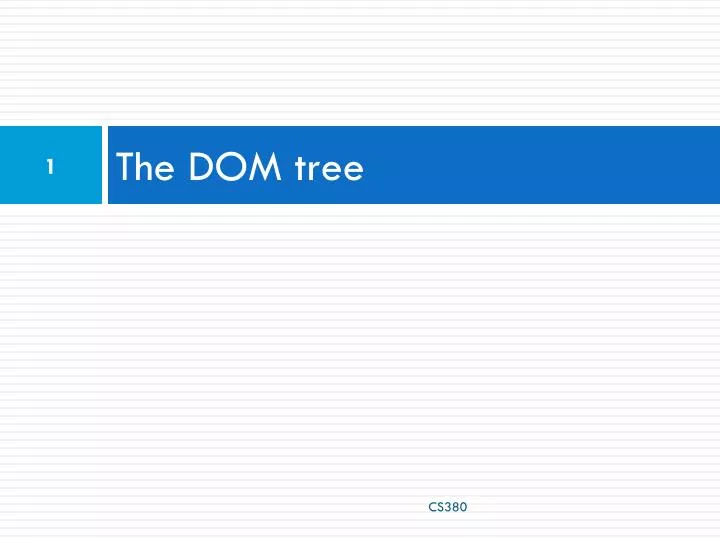 the dom tree