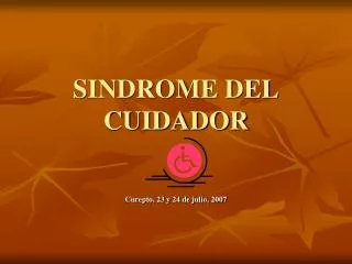 sindrome del cuidador