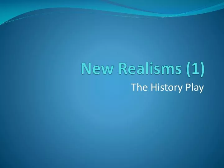 new realisms 1