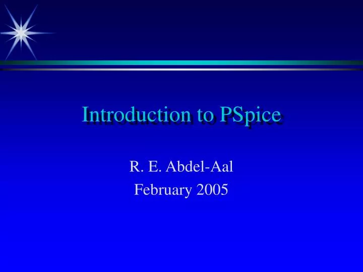 introduction to pspice