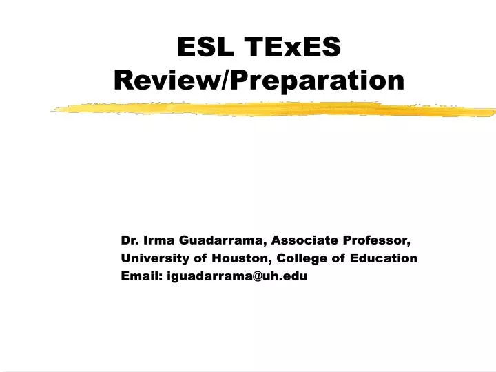 esl texes review preparation