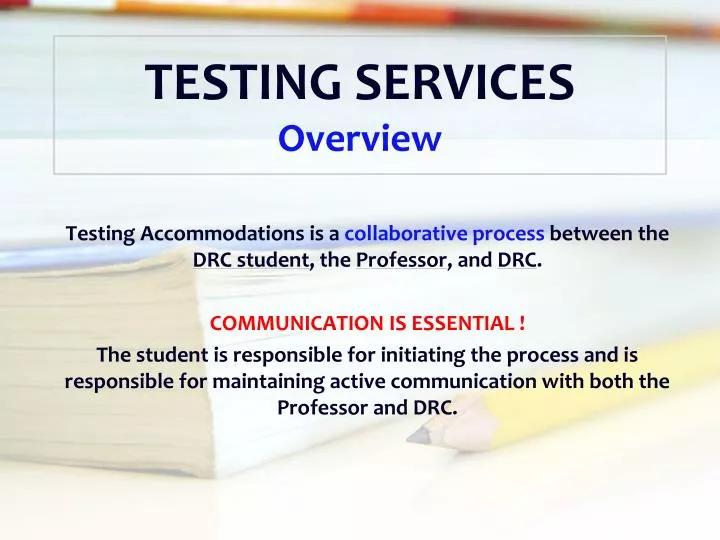 testing services overview