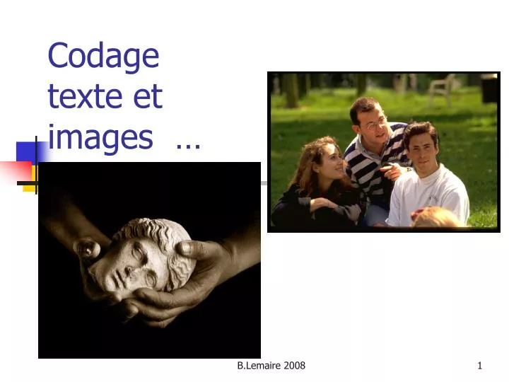 codage texte et images