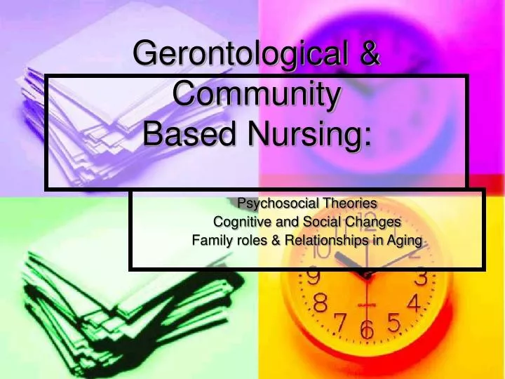 gerontological community based nursing