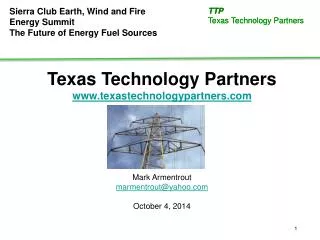 Texas Technology Partners texastechnologypartners Mark Armentrout marmentrout@yahoo