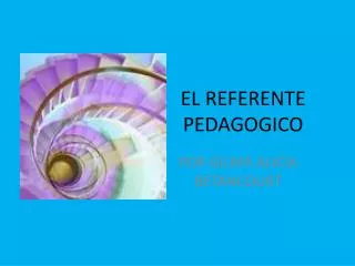 el referente pedagogico