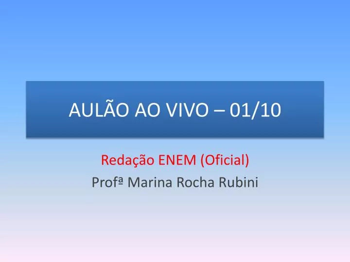 aul o ao vivo 01 10