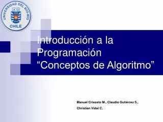 introducci n a la programaci n conceptos de algoritmo