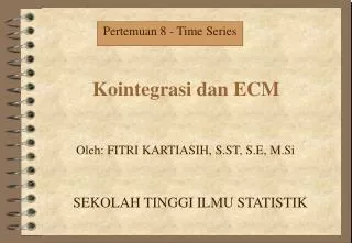 kointegrasi dan ecm