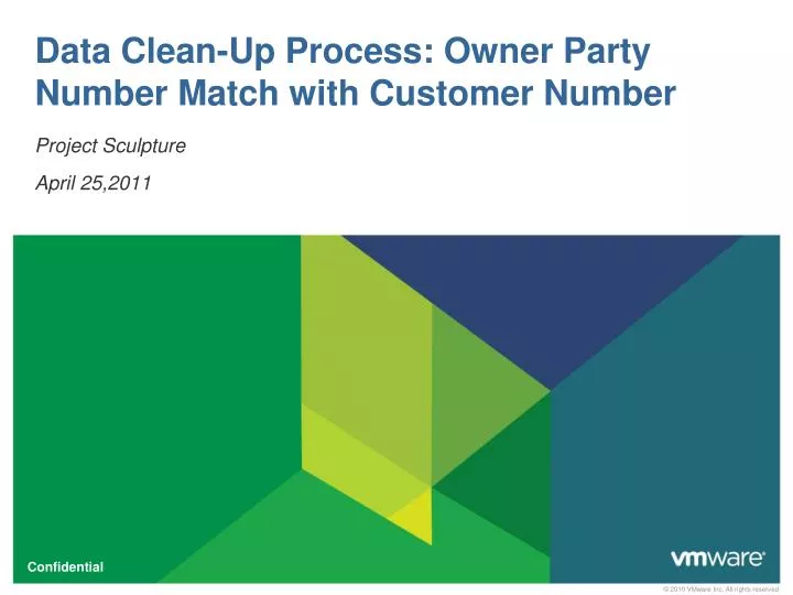 data clean up process owner party number match with customer number