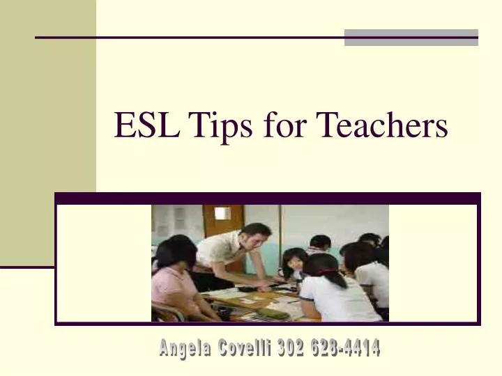 esl tips for teachers