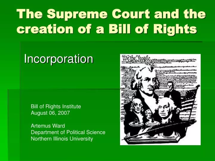 the supreme court and the creation of a bill of rights