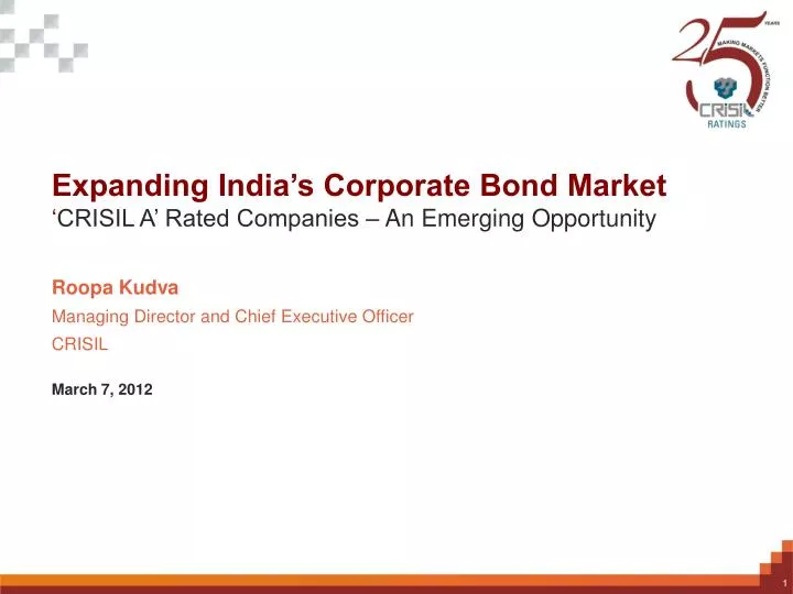 expanding india s corporate bond market crisil a rated companies an emerging opportunity