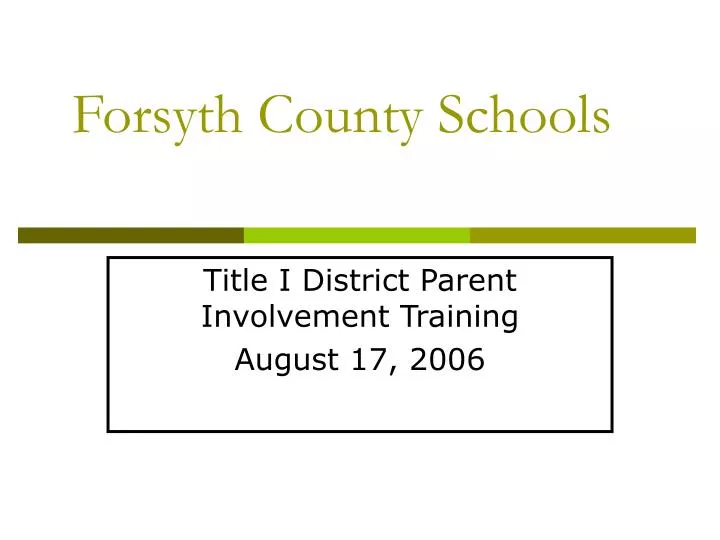 forsyth county schools