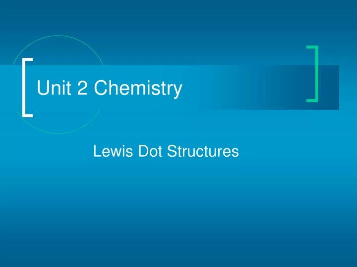 unit 2 chemistry