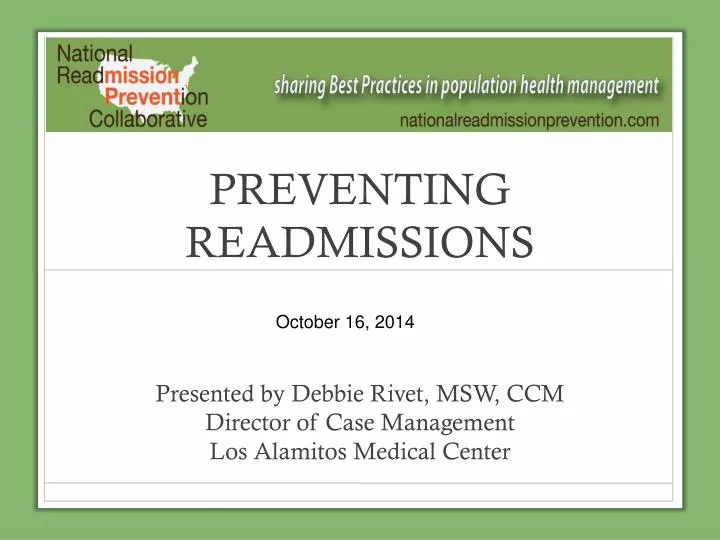 preventing readmissions