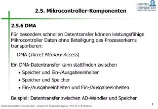 2 5 mikrocontroller komponenten
