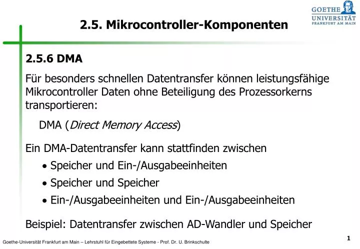 2 5 mikrocontroller komponenten