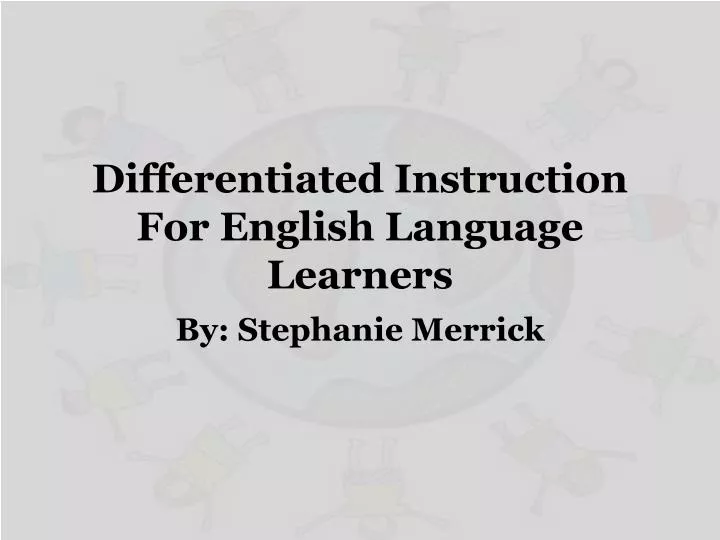 differentiated instruction for english language learners