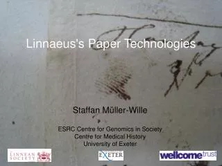 Linnaeus's Paper Technologies