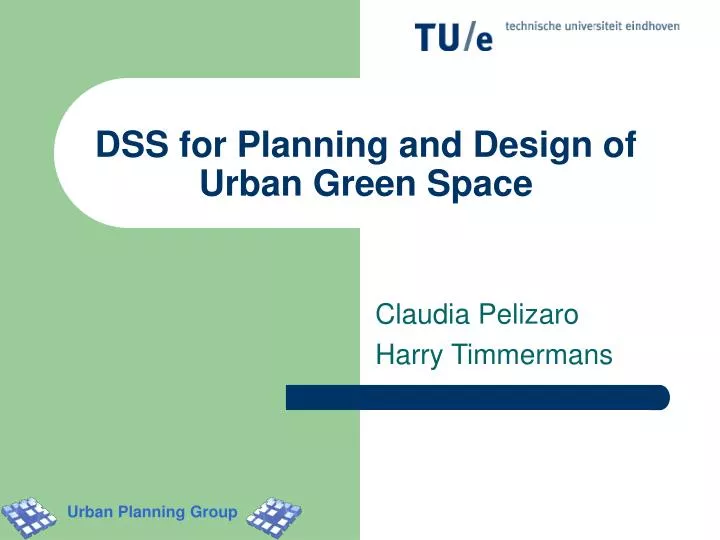 dss for planning and design of urban green space