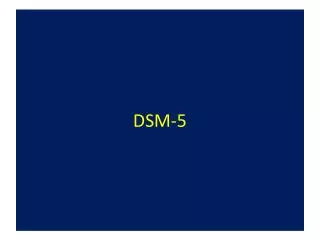 dsm 5