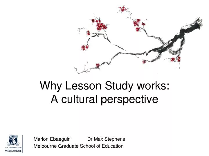 why lesson study works a cultural perspective
