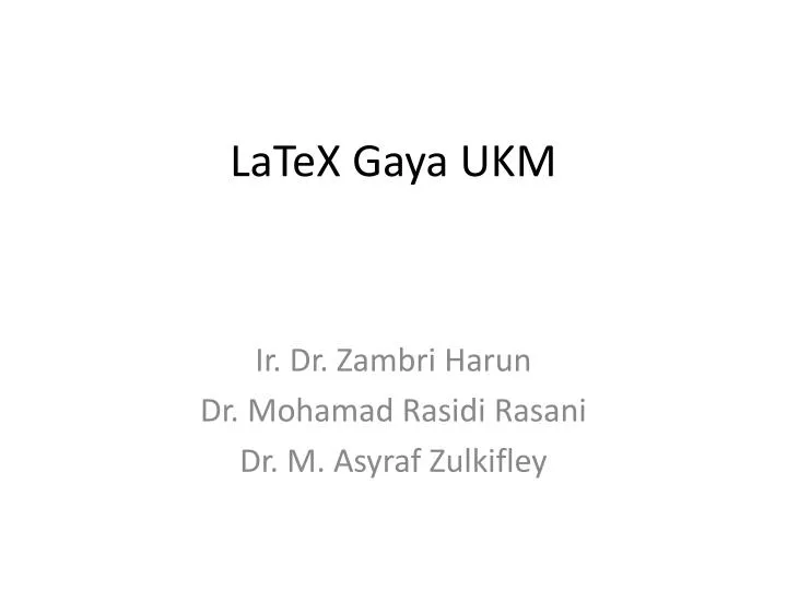 latex gaya ukm