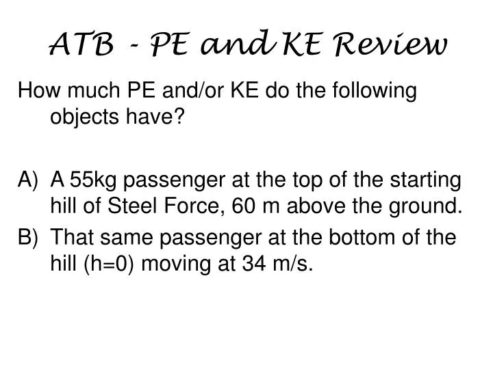 atb pe and ke review