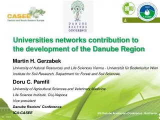 Universities networks contribution to the development of the Danube Region