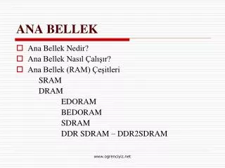 ana bellek