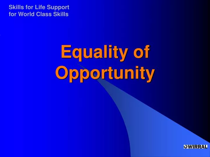 equality of opportunity
