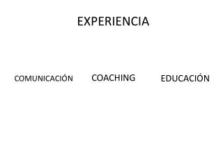 experiencia