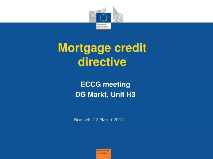 mortgage credit directive