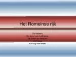 Het Romeinse rijk - slide 1