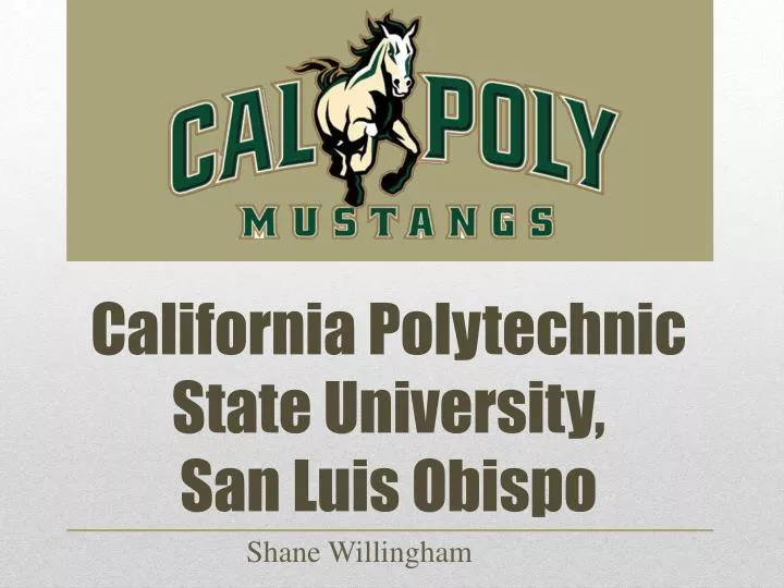 california polytechnic state university san luis obispo