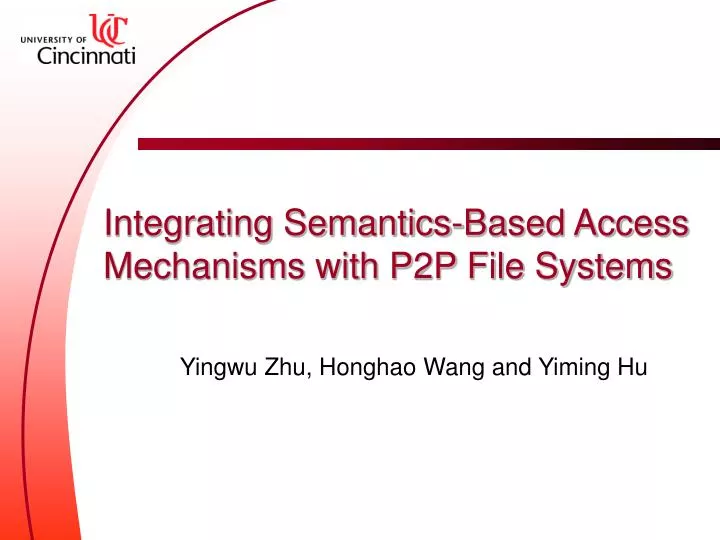 integrating semantics based access mechanisms with p2p file systems